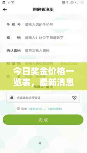 今日獎金價格一覽表，最新消息全面掌握