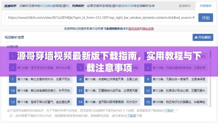源哥穿墻視頻最新版下載指南，實用教程與下載注意事項